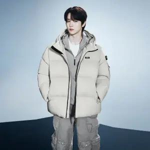 [롯데백화점]내셔널지오그래픽 남녀공용 역시즌 골든몰 숏기장 구스 후디 다운 점퍼 N244UDW120