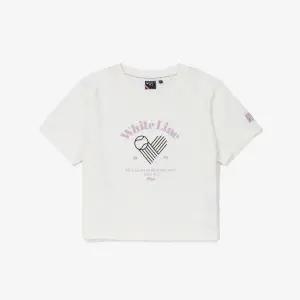 [롯데백화점]휠라 테니스 라이프 크롭티셔츠  FS2RSF2361F_OWH