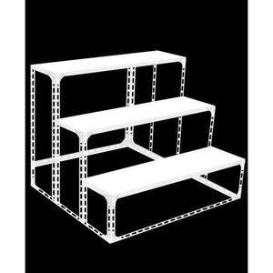 계단식 앵글 선반 상품 중량랙 60x60cm 업소 트레이가 상품진열 철제 채소 진열장