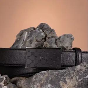 [AK분당점] [닥스] 블랙 DD패턴 무광버클 소가죽 자동벨트DBBE5F723BK