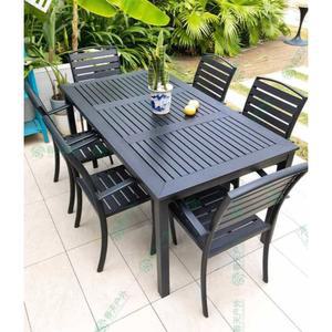 야외용 철제 마당 티테이블세트 6인용 테이블 세트 의자