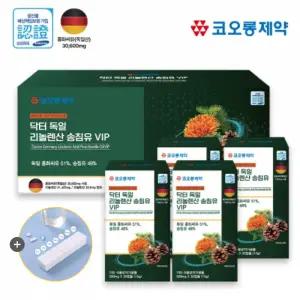 코오롱 송침유 홍화씨유 솔잎 추출물 증류 농축액 적송유 솔잎기름 1세트(4개월분)