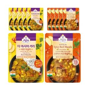 티아시아키친 비프 마살라 커리 170g,+ 스파이시 비프마살라 170g 각 6개 (총12개)