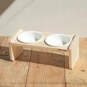 우드팟 강아지밥그릇 고양이밥그릇 애견 식기 식탁 1,2,3구 세트