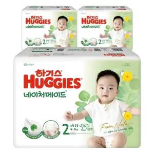 하기스 NEW 안심 빠른흡수 네이처메이드 밴드형 기저귀 아동공용 2단계 174매