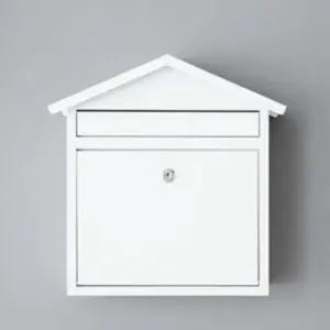 마켓비 우체통 우편함 인테리어 벽걸이 편지함 화이트