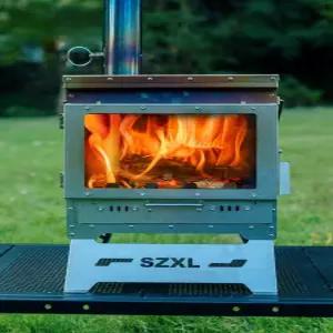 캠핑 화목 난로 나무 야외 겨울 텐트 난방 장작 휴대용 소형