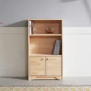 우아미가구 루엘 원목 3단 도어 책장 600