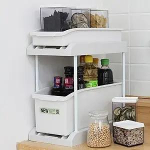 씽크인 수납장 싱크대선반 주방정리대 양념통보관 공간활용