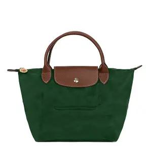 롱샴 25FW 브리티시그린 르 플리아쥬 오리지널 탑 핸들백 S L1621089 P95