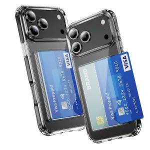 아이폰17 프로 맥스 에어 카드 수납 투명 젤하드 케이스