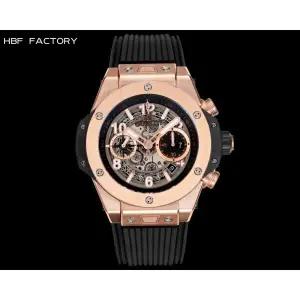 Hublot 블랙 골드 HUBLOT 크로노그랩 v2 44mm Men 다이얼 Mechanical 시계 [세금포함] [정품] 명품시계 손