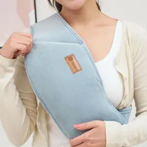 정원의료기 충전식 온수팩 찜질기 극세사 복대형 블루스카이