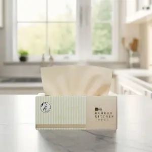 [NS홈쇼핑]휴홈 무표백 대나무 뽑아쓰는 키친타올100매 12팩(1200매)[35434281]