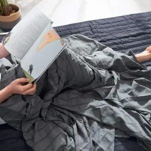 인견필 홑이불 차콜(S/SS)_시원한 홑겹이불 여름 얇은 인견홑이불 시어서커홑이불 린넨홑이불