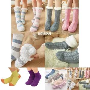 겨울 두툼한 롱 보온 수면 양말/여성수/면양말/발열/양말/덧신/수면/방한/반스타킹/긴겨울/보온/패션/양털