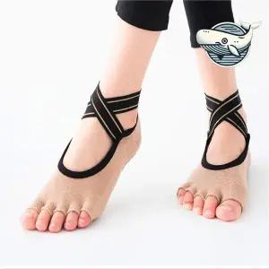 [셀러에이드]슬립방지 크로스스트랩 필라테스 요가 양말