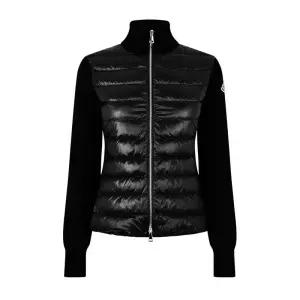 25FW 몽클레어 여성 패딩 울 가디건 블랙 9B00026 M1131 999