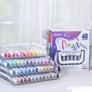 문교 브러쉬 아크릴마카 48색 세트