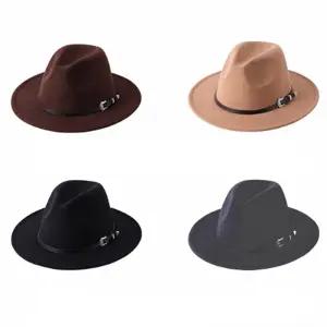 가을 겨울 페도라 중절모 남성 여성 패션 모자