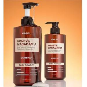 쿤달 대용량 네이처 샴푸 1058ml 리필 1000ml 세트 베이비파우더 향