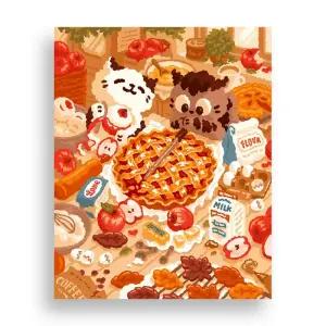 위메이크 페인팅 DIY 명화그리기 애플파이와 고양이40x50