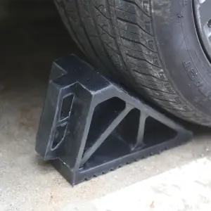(대형) 손잡이가 있는 튼튼한 차량 고임목/주차/스토퍼/화물차/눈길/보조/버팀목/바퀴/커버/고정/안전/받침