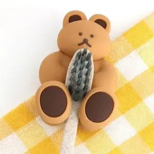 칫솔걸이 초코 도낫도낫 실리콘 로마네 (WFJPMT7)