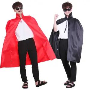 할로윈 망토 검정 빨강 드라큘라 파티 코스프레 소품 뱀파이어 의상 용품 분장 블랙 코스튬