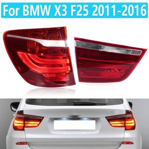 BMW F25 X3 2011-2016 용 LED 후미등, 자동차 후방 방향 지시등, 정지 브레이크 램프, 운전 안개등, 63217217 312 63217217313