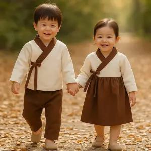 남아 여아 아동 유아 면소재 명절 상하복 원피스 한복 밤솔 한복