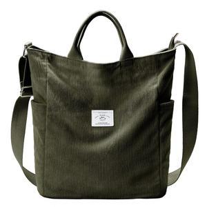 칼리디 코듀로이 토트백, 대형 메신저백 어깨 호보 안티 스플래시 크로스바디 지퍼백 캐주얼 워크 쇼핑 여성