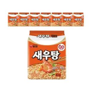 농심 새우탕면 122g, 4입, 8개 (총 32개)
