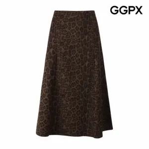 [GGPX] 레오파드 프린팅 가을 롱 스커트 (GP9SK020F)