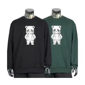 빅사이즈맨투맨 X판다나염 특약면 봄 가을 가슴120~155cm