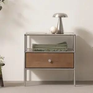 보루네오 마르체 빌리 원목 모듈 모던센츄리 S1 사이드 테이블 협탁 BMF046C (착불)