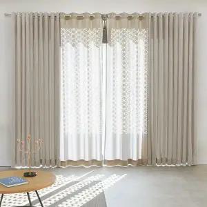 [지나송]제이든 암막커튼+코디커튼+커튼봉(대형)