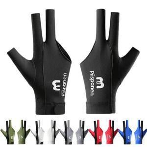 당구 장갑 왼쪽 오른손 미끄럼 방지 3 손가락 스누커 조정 가능한 풀 남성용 악세서리