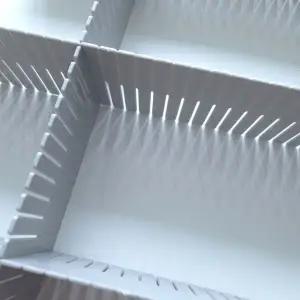 길이조절 서랍칸막이 38x11cm 5개 그레이