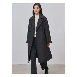 [빈폴레이디스] 트렌치형 롱 패딩 코트 블랙 (BF4X38C045)