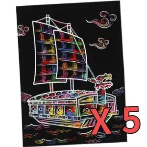 스크래치도안 전통 문화유산 거북선 만들기 5장 초등공예 키즈 미술 아동