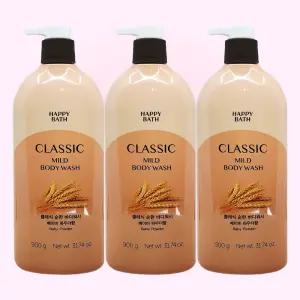 해피바스 정말 순한 바디워시 900g 3개