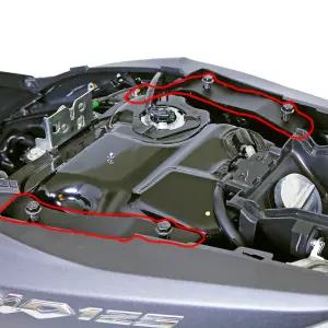 하디 디오125 24년 차체 보강 브라켓 차체 이슈로인한 슬라이드짐대 리어캐리어 장착 보강용 DIO125 25년~