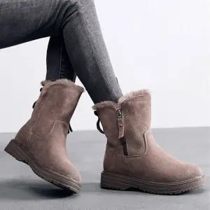 발따뜻한 털부츠 여성장화 겨울 털장화 패션 방한부츠