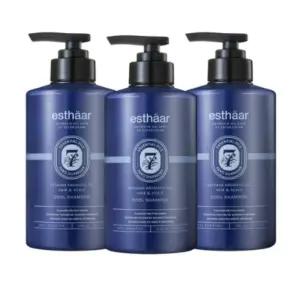 박하 쿨 샴푸 미용실 데일리 박하향 두피 머리 기름 각질 쿨링 민트 샴푸 500ml 3개