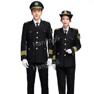 코스튬 남성 조종사 졸업사진 유니폼 의상 할로윈 공연복 코스프레 파일럿 단체 파티코스튬