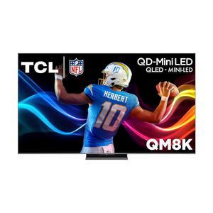 TCL 75인치 클래스 QM8K 시리즈 QD-미니 LED 4K UHD 구글 스마트 TV 차세대 미니 - QLED, 144Hz, 288Hz VRR, 베젤 디자인 없음, 독보적인 화질, AI 프로세싱(75QM8K, 2025 모델)