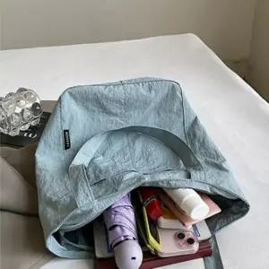 [다잇템] 여자 나일론 경량 초경량 여행용 보조가방 숄더백