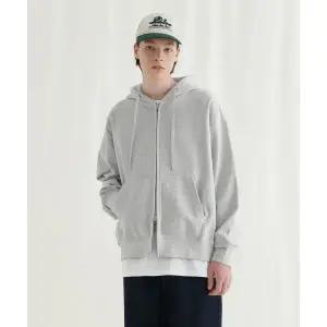 매장정품 MELANGE MASTER 오버 핏 후드 스웨트 집업 [멜란지 라이트 그레이] MAATK525-ML 101256