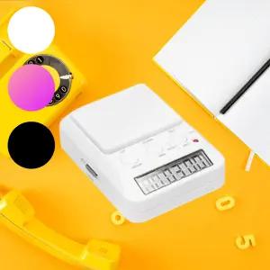 수험생 공부 타이머 초시계 독서실 무소음 버튼식 스탑워치 3컬러 사이즈 6.5 x 8.5cm 60g